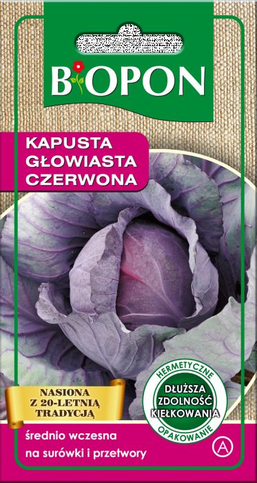 Kapusta głowiasta czerwona 1 g BIOPON