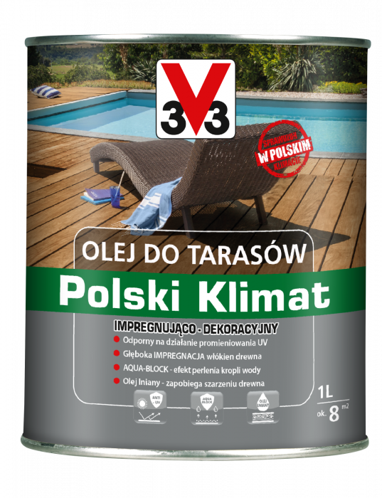 Olej do tarasów Polski Klimat 1 L Tek V33