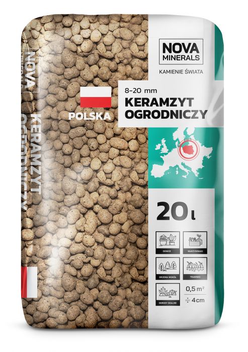 Keramzyt ogrodniczy 8-20 - 20 L ROLIMPEX