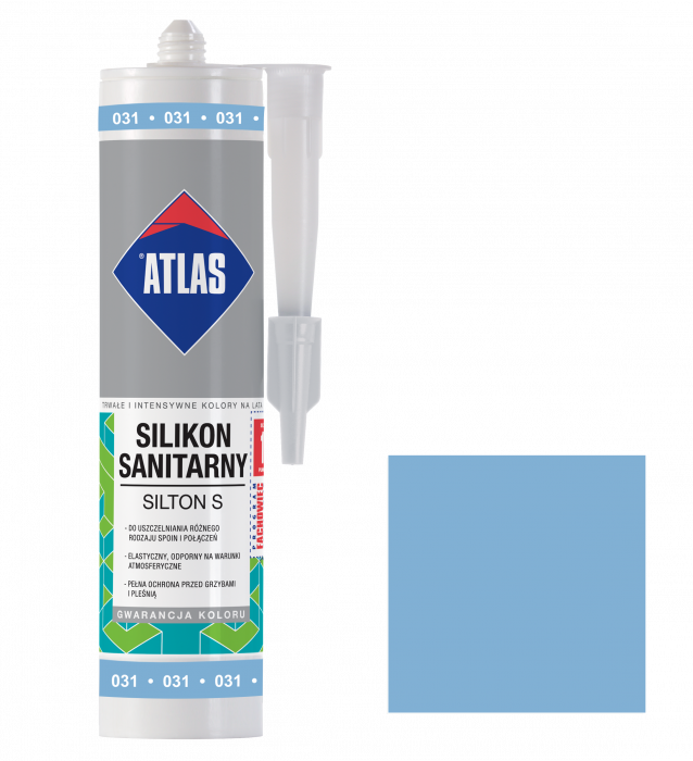 Silikon sanitarny Silton S błękitny ATLAS