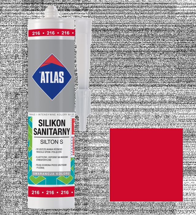 Silikon sanitarny Silton S czerwony ATLAS