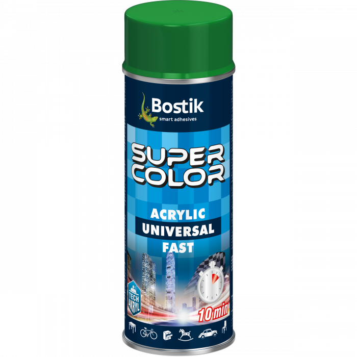 Lakier akrylowy Super Color Acrylic Universal Fast zielony RAL 6029 400 ml BOSTIK