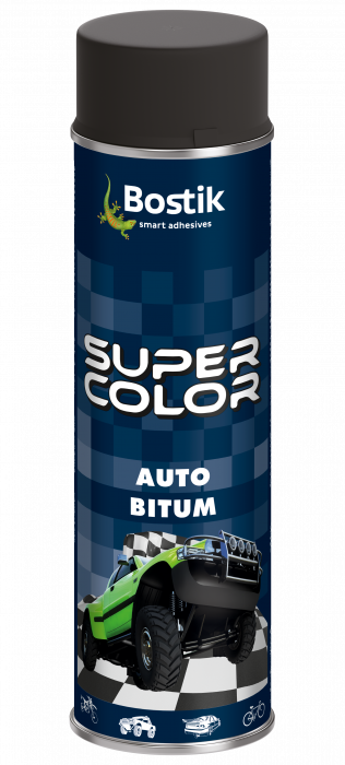 Spray bitumiczny do konserwacji podwozia Super Color Auto Bitum czarny 500 ml BOSTIK