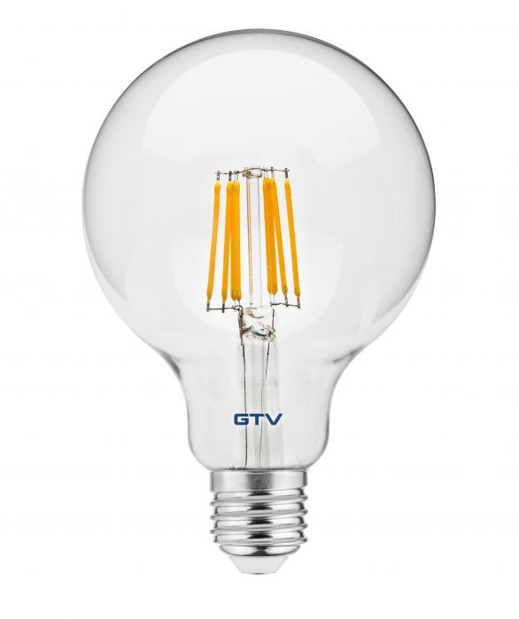 Żarówka LED  Filament G95 8 W E 27 ciepły biały GTV