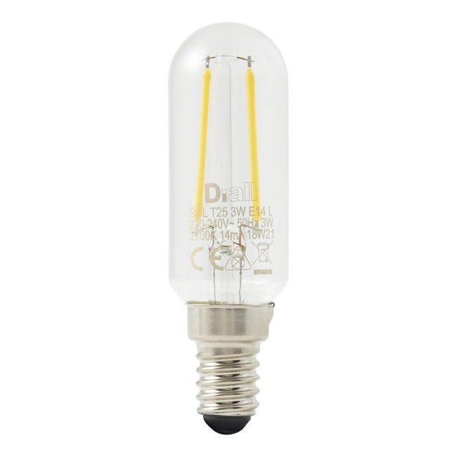 Żarówka LED Diall T25 E14 3 W 250 lm przezroczysta barwa ciepła