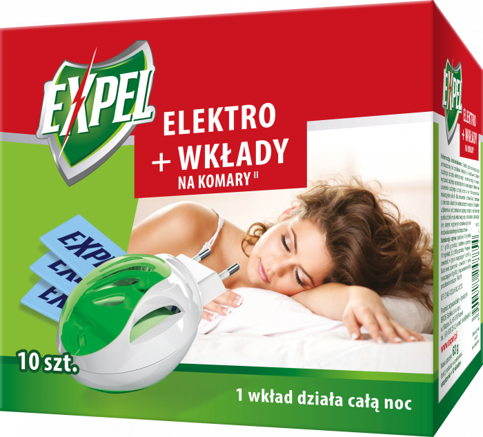 Elektro + wkłady na komary 10 szt. EXPEL