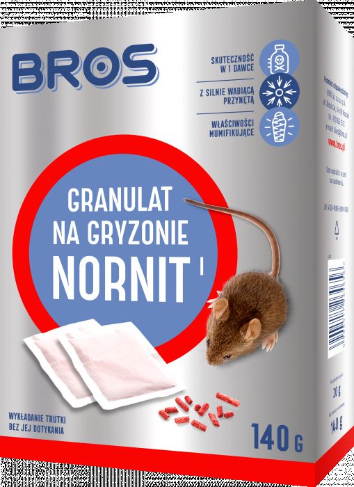 Granulat na gryzonie Nornit 140 g BROS