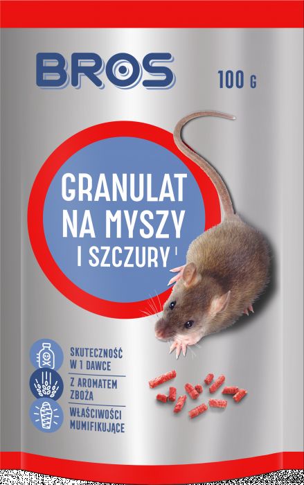 Granulat na myszy i szczury 100 g BROS