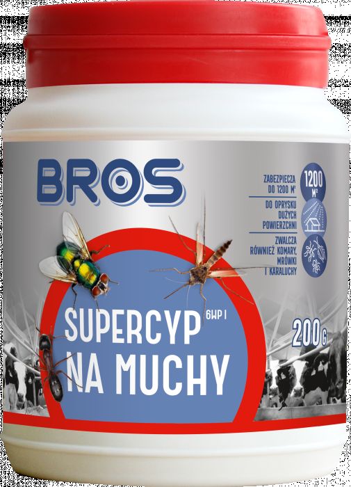 Preparat do oprysku na muchy Supercyp 6WP 200 g BROS