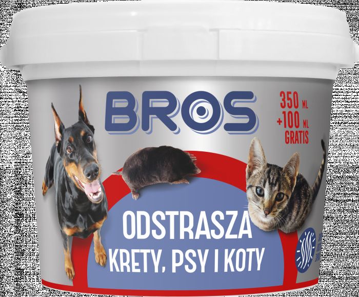 Preparat odstraszający krety psy i koty 350 ml BROS