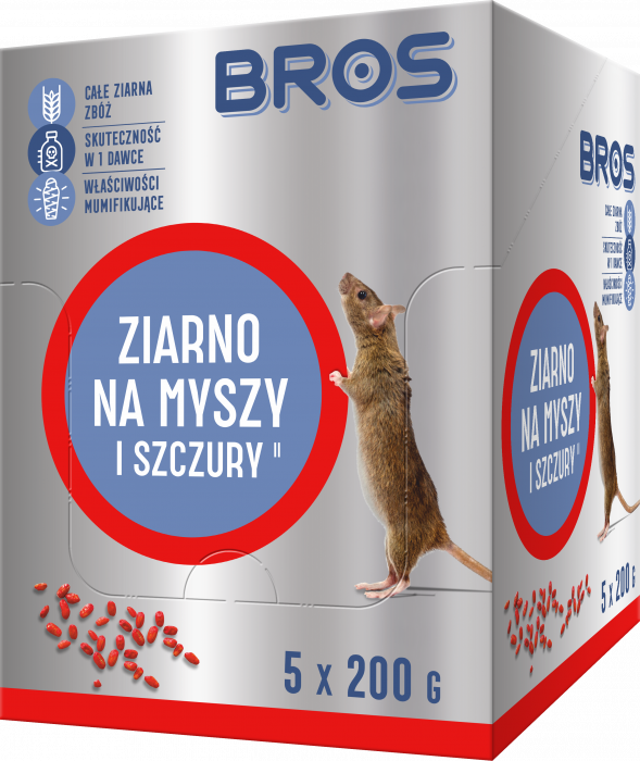 Ziarno na myszy i szczury  1 kg BROS