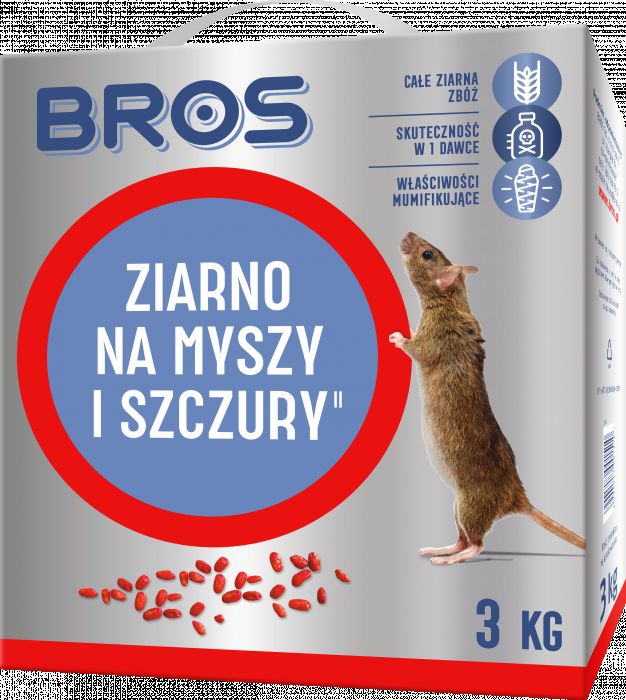 Ziarno na myszy i szczury 3 kg BROS