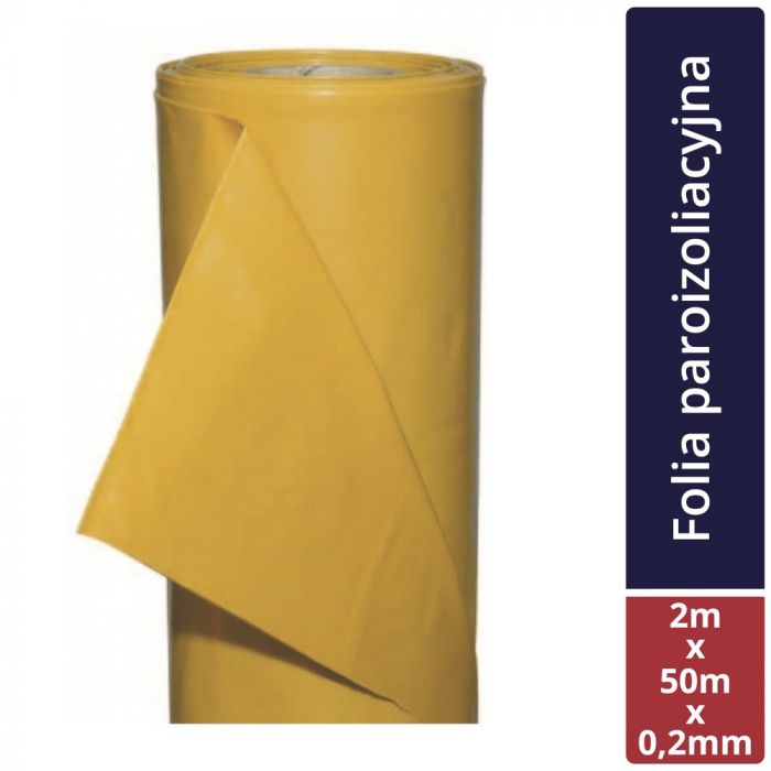 Folia paroizolacyjna żółta 2x50 m - 0,20 mm TYTAN PROFESSIONAL