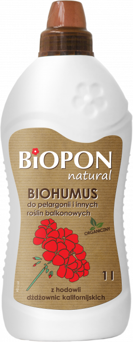 Biohumus do pelargoni i roślin balkonowych 1 L BIOPON