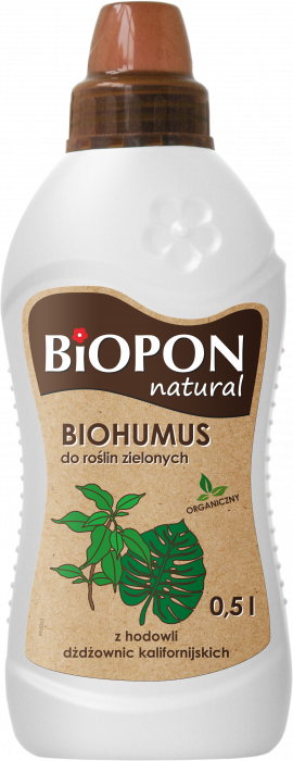 Biohumus do roślin zielonych w płynie 0,5 L BIOPON