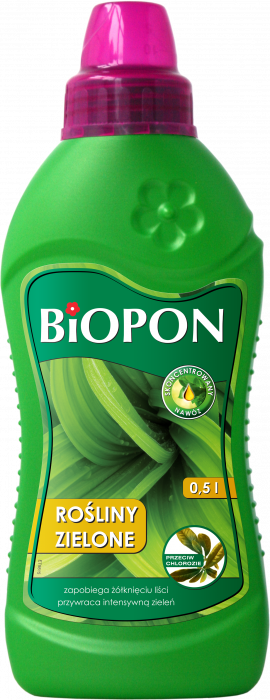 Nawóz do roślin zielonych przeciw chlorozie 0,5 L BIOPON