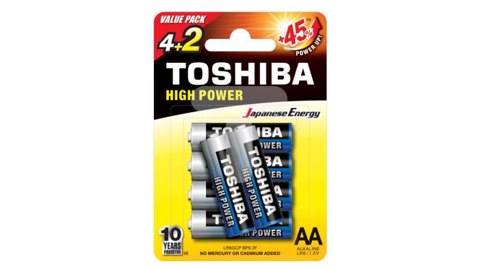 Baterie alkaiczne AA 4 szt. TOSHIBA