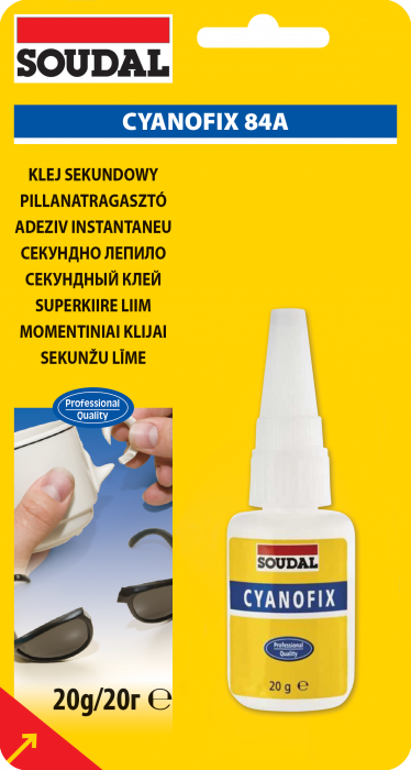 Klej sekundowy Cyanofix 84A - 20 g SOUDAL