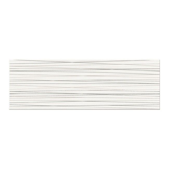 Dekor Ecosta Cersanit 25 x 75 cm white stripes