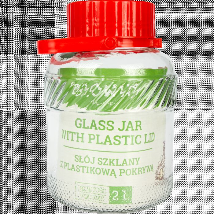 Słoik 2 L z plastikową pokrywą BROWIN