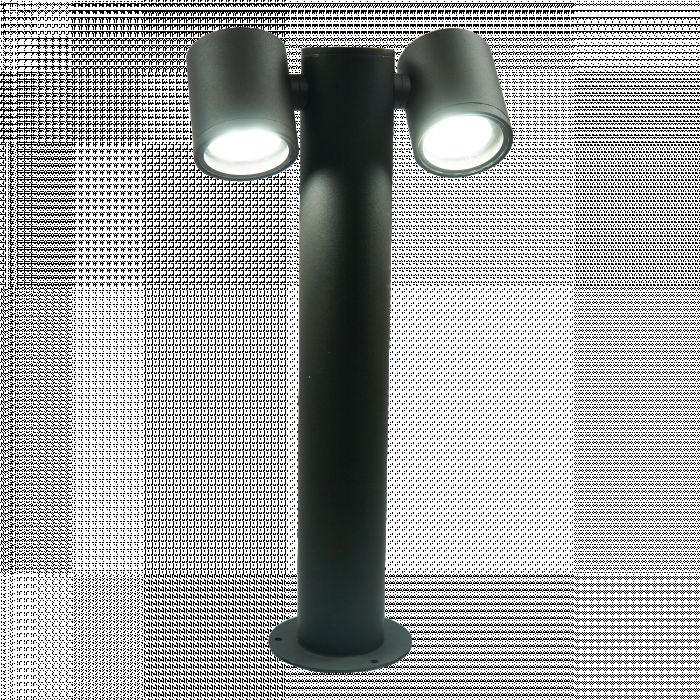 Lampa zewnętrzna stojąca Pino 2xGU10 45 cm regulowana 359 stopni  czarna POLUX