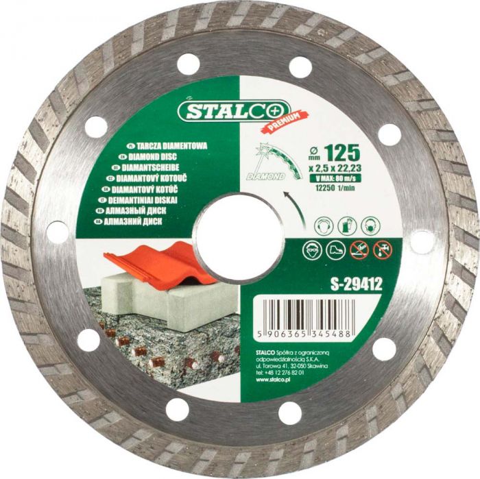 Tarcza 125 mm diamentowa Premium s-29412 STALCO