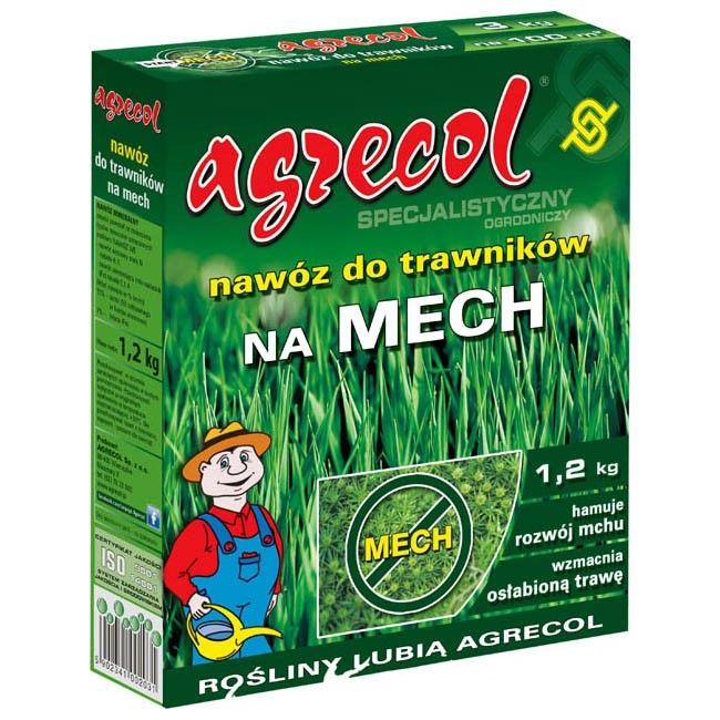 Nawóz do trawników na mech Agrecol 1,2 kg