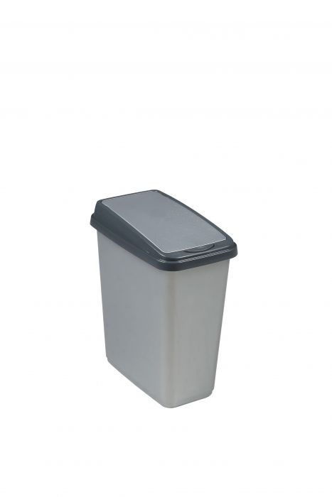 Pojemnik na śmieci Slim-Bin 10 L jasnosrebrny DAJAR