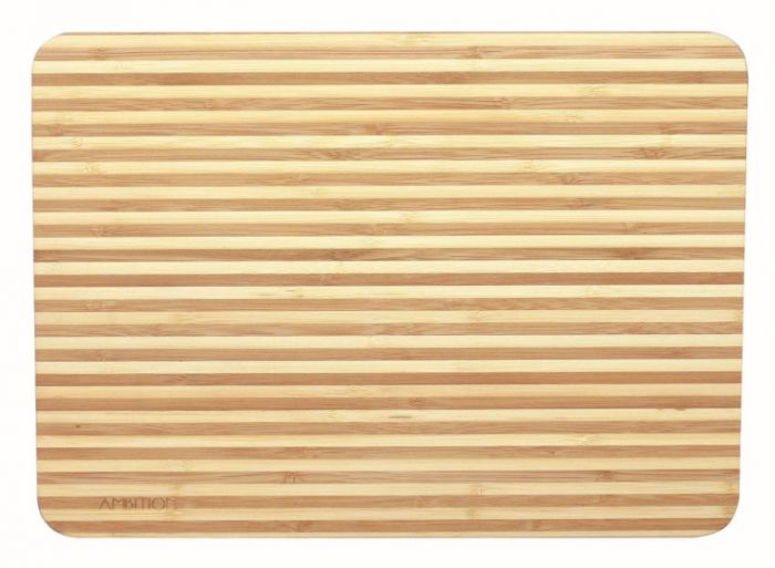 Deska do krojenia Panda bambusowa 35x25x2 cm płaska AMBITION