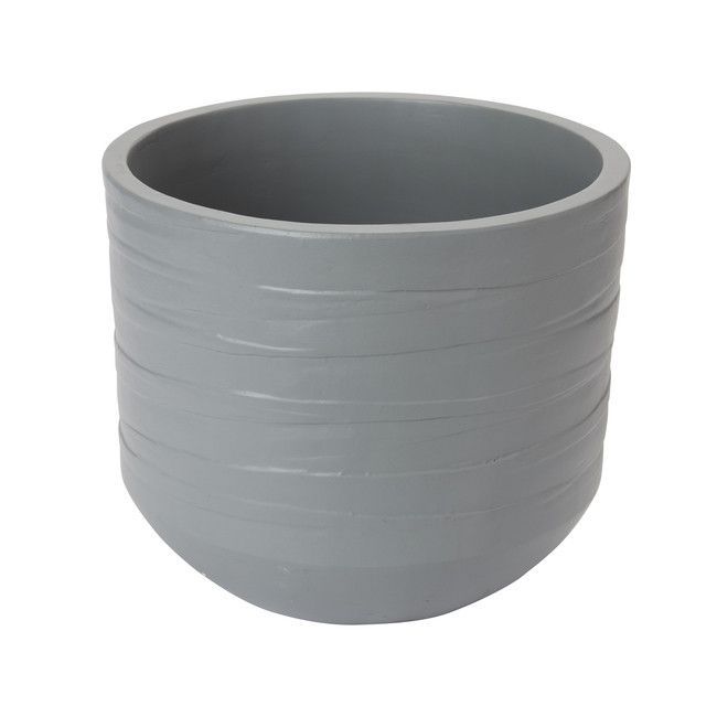 Doniczka ceramiczna GoodHome 24 cm szara