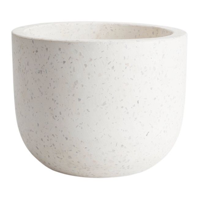 Doniczka GoodHome Terrazzo 17 cm biała