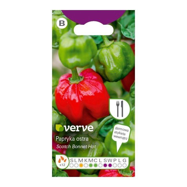 Nasiona papryka ostra Scotch Bonnet Verve