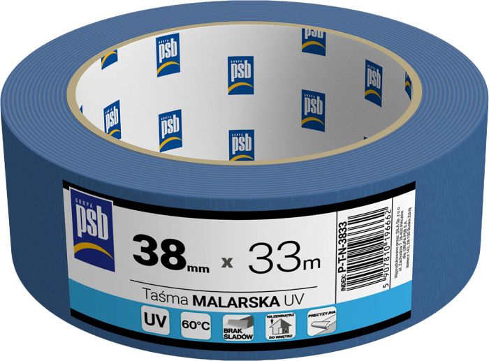 Taśma malarska niebieska UV PSB 25 mm x 50 m SILA