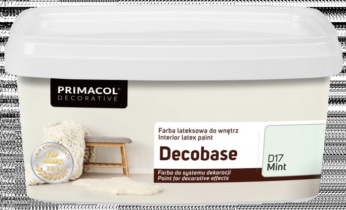 Farba Decobase 1 L mint D17 PRIMACOL DECORATIVE