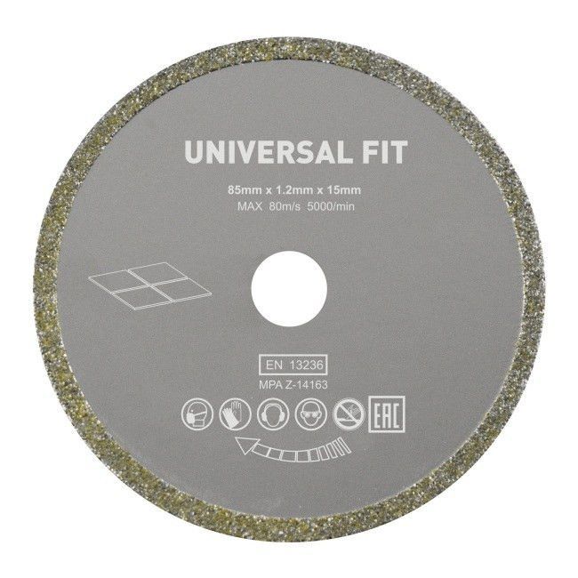 Tarcza do miniszlifierki Universal fit fi 85 x 15 mm