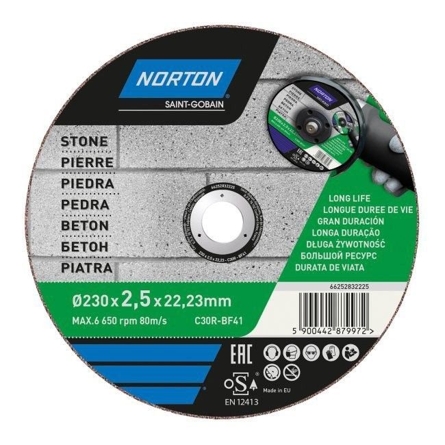 Tarcza korundowa Norton do cięcia betonu 41-230 x 2,5 x 22,2 mm