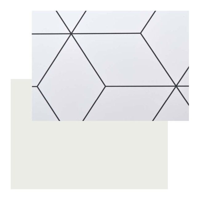 Panel przyblatowy laminowany GoodHome Nepeta 0,3 x 60 x 180 cm geometryczny / biały