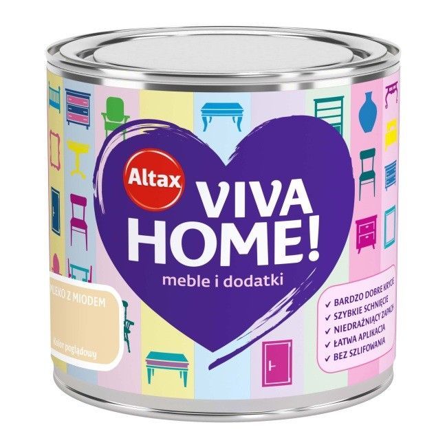 Altax Viva Home 0,25L mleko z miodem - akrylowa emalia renowacyjna
