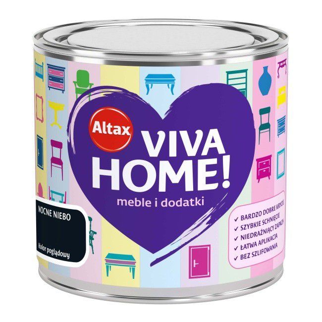 Altax Viva Home 0,25L nocne niebo - akrylowa emalia renowacyjna