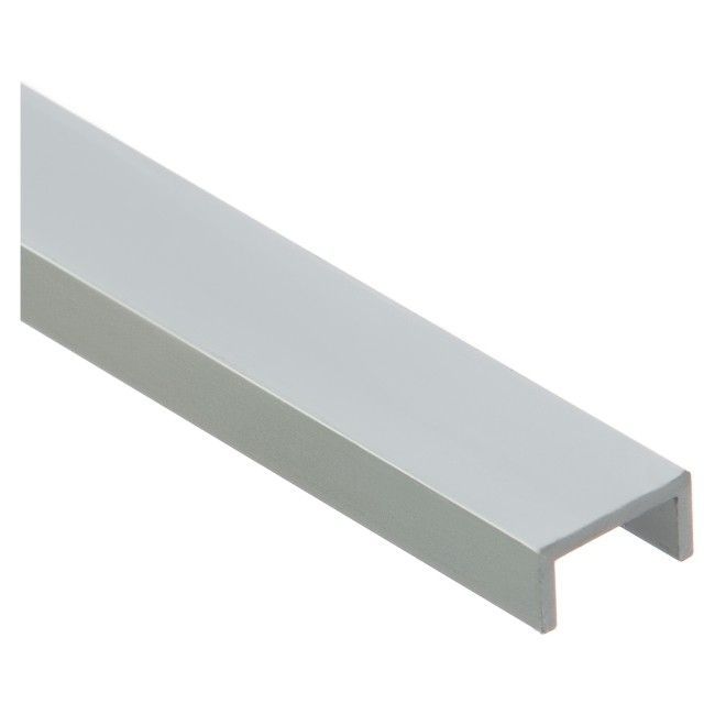 Forma U Cezar 20,5 x 9 x 1 mm 1 m aluminium srebrne