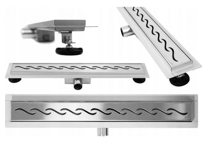Odpływ liniowy Rea Wave 90 cm