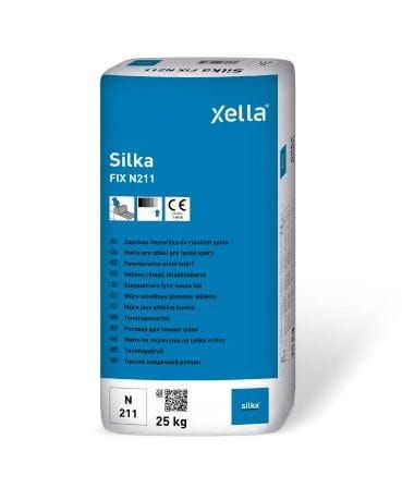 Zaprawa Silka FIX N211 do bloczków Silka biała, do cienkich spoin, 10 MPa, klasa M10, 25kg