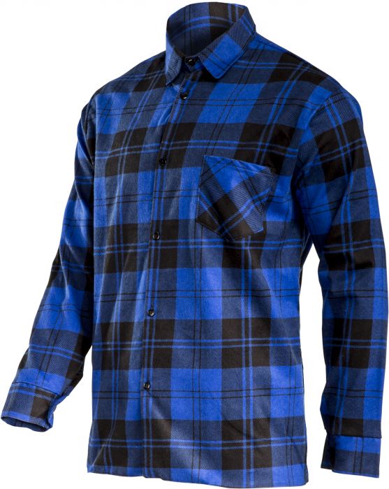 Koszula flanelowa granatowa, 170g/m2, 3XL, CE, LAHTI PRO