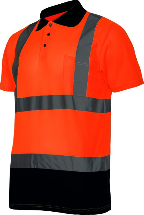 Koszulka Polo ostrzegawcza, pomarańczowa, S, CE, LAHTI PRO