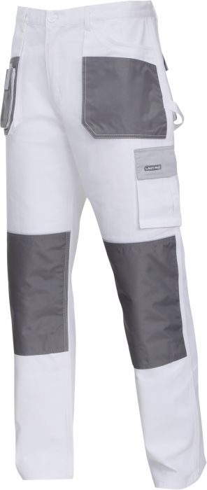 Spodnie biało-szare 100% bawełna, 2L 54, CE, LAHTI PRO