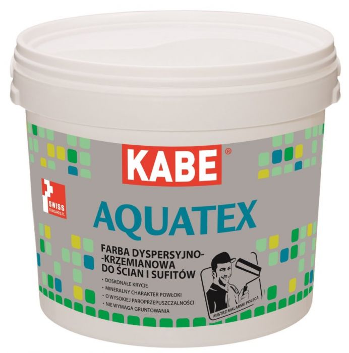 KABE Aquatex  5L - farba  dyspresyjno-krzemianowa do ścian i sufitów