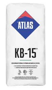 Zaprawa murarska do betonu komórkowego Atlas KB-15 szara 25 kg