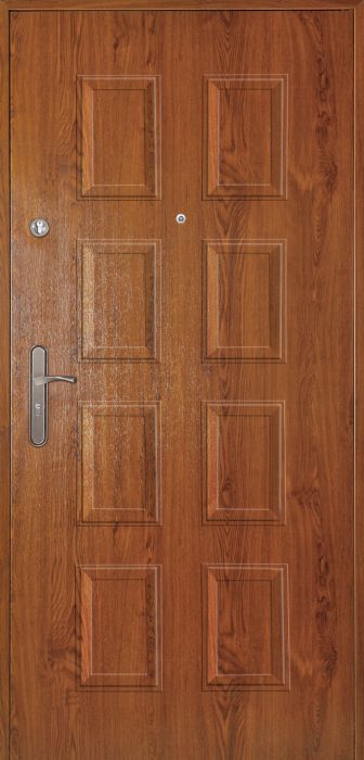 Drzwi zewnętrzne 90 cm prawe Bryza złoty dąb S-DOOR