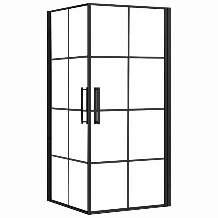 Kabina Prysznicowa kwadratowa Rea Rubik 90 czarna- Dodatkowo 5% rabatu na kod REA5