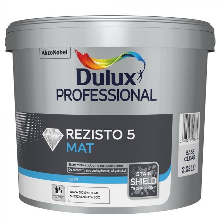 Dulux Professional REZISTO 5 MAT baza clear 2,03l